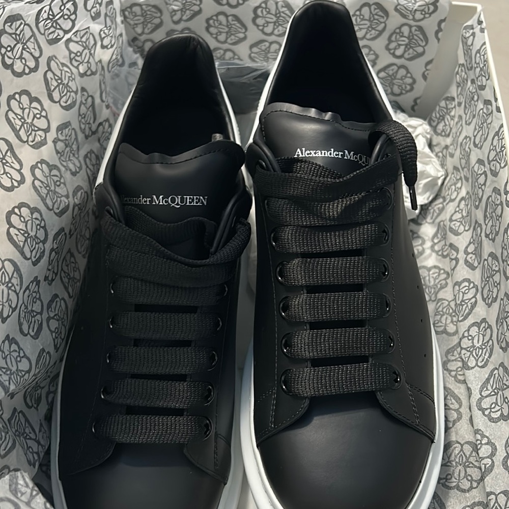 Black n white Alexander McQueens price is negotiable